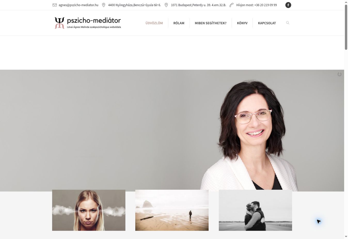 pszicho-mediator.hu – weboldal-előnézet